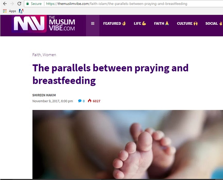 Breastfeeding and praying